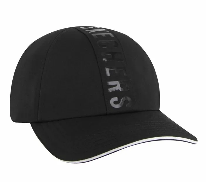Skechers Wrap Logo Baseball Hat Black WomenMen Hats Skechers Wrap Logo Baseball Hat Black WomenMen Hats