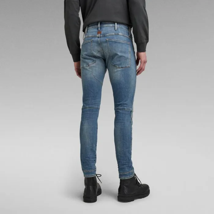 Skinny Men GStar RAW 5620 3D Skinny Jeans Light Vintage Aged Destroy