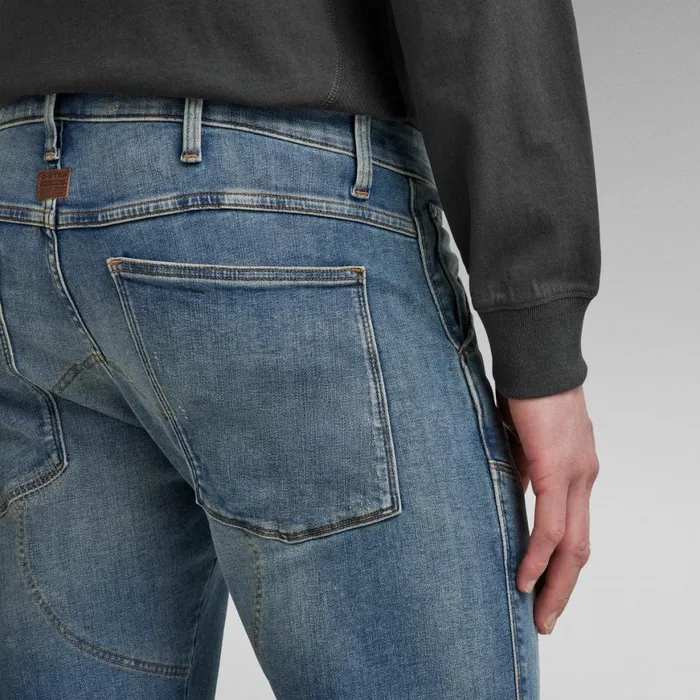 Skinny Men GStar RAW 5620 3D Skinny Jeans Light Vintage Aged Destroy