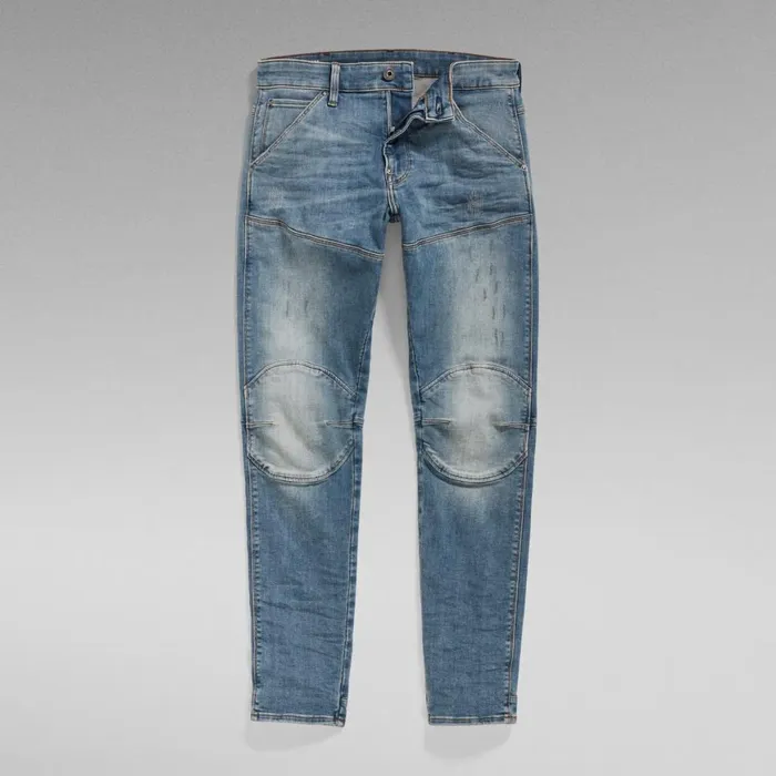 Skinny Men GStar RAW 5620 3D Skinny Jeans Light Vintage Aged Destroy