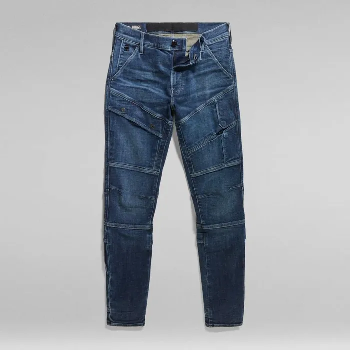 Skinny Men GStar RAW Airblaze 3D Skinny Jeans Worn In Himalayan Blue