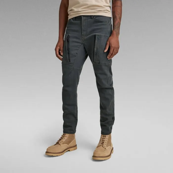Skinny Men GStar RAW Denim Cargo 3D Skinny Jeans Worn In Tornado