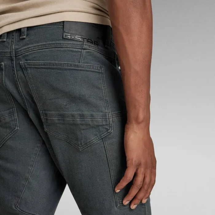 Skinny Men GStar RAW Denim Cargo 3D Skinny Jeans Worn In Tornado