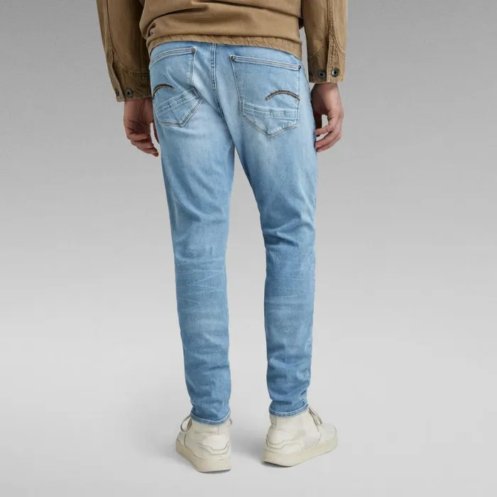 Skinny Men GStar RAW Revend Skinny Jeans Light Indigo Aged