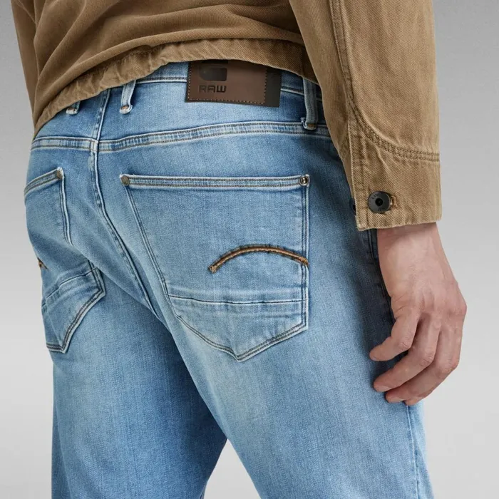 Skinny Men GStar RAW Revend Skinny Jeans Light Indigo Aged
