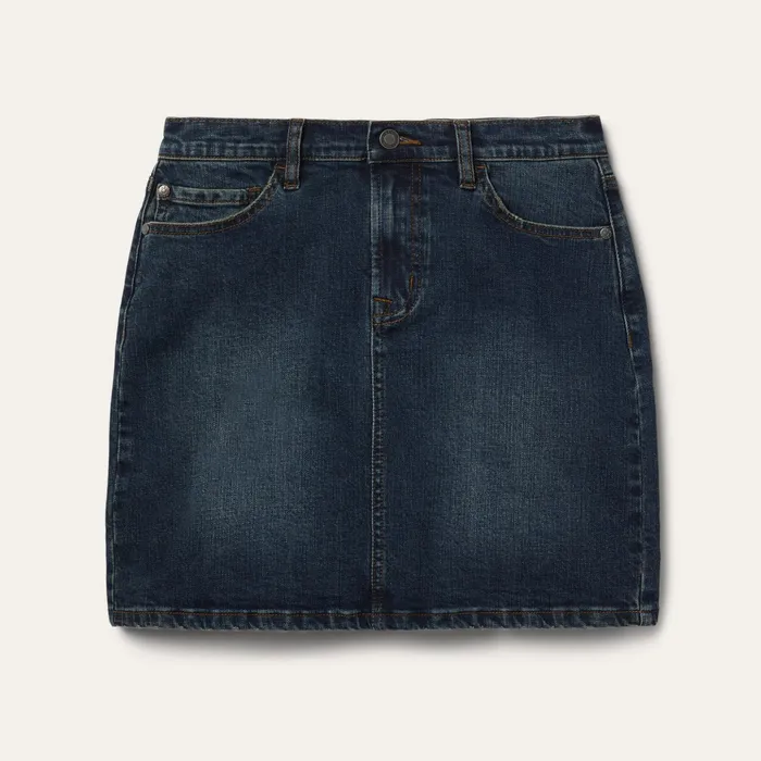 Skirts and Shorts Women Stetson Stretch Denim 5Pocket Skirt Blue