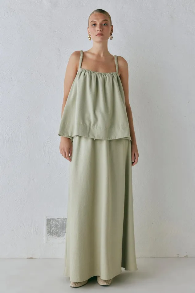 Sleeveless Women VRG GRL Etta Top Sage Sleeveless Women VRG GRL Etta Top Sage