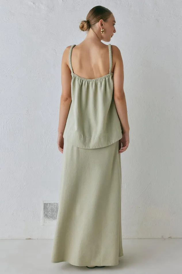 Sleeveless Women VRG GRL Etta Top Sage Sleeveless Women VRG GRL Etta Top Sage