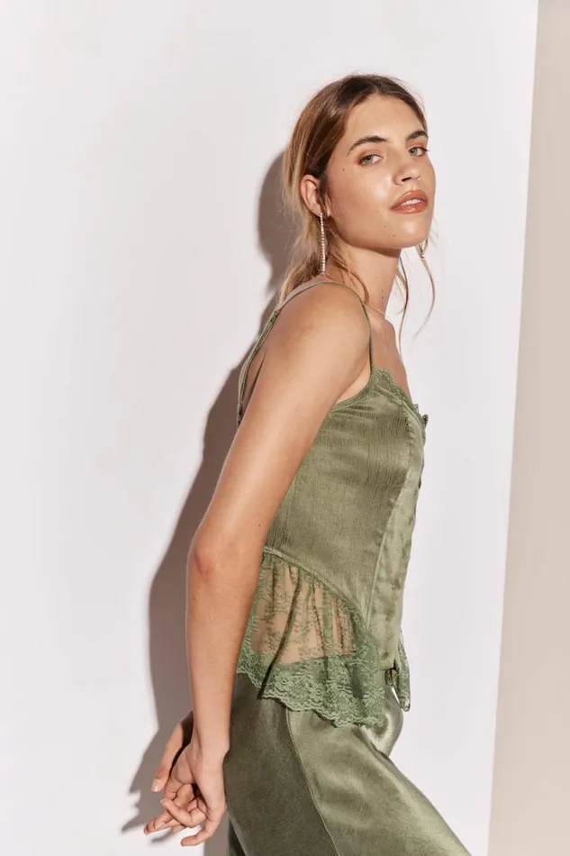 Sleeveless Women VRG GRL Rhapsody Top Forest Sleeveless Women VRG GRL Rhapsody Top Forest