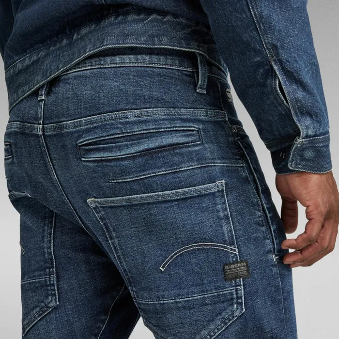 Slim Men GStar RAW DStaq 3D Slim Jeans Worn In Himalayan Blue