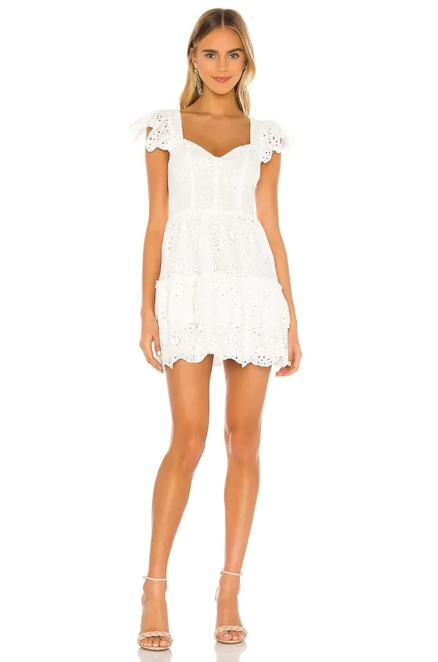 Sorrento Dress White Women Lovers and Friends Dresses