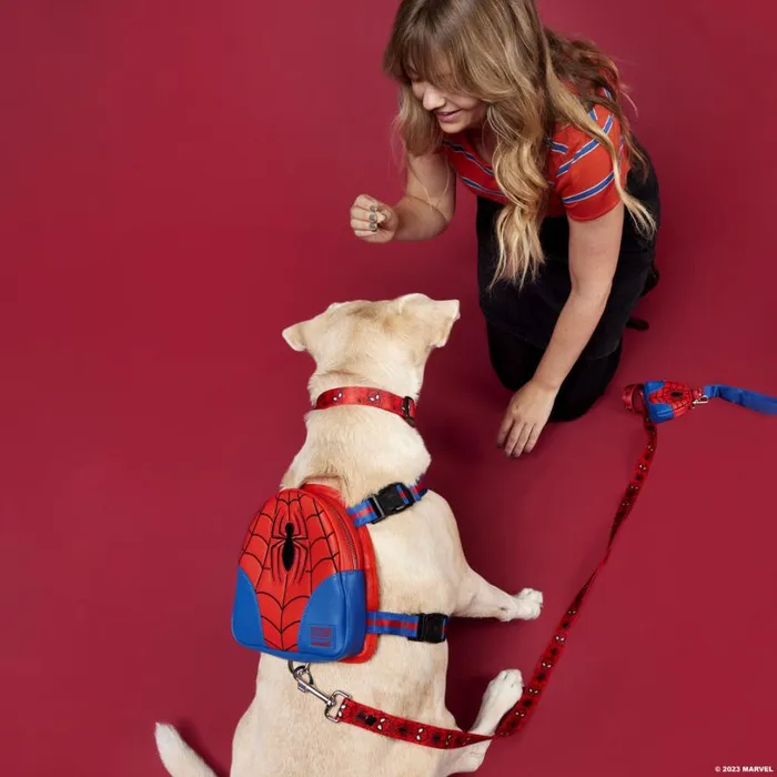 SpiderMan Cosplay Mini Backpack Dog Harness Unisex Loungefly Pet Accessories SpiderMan Cosplay Mini Backpack Dog Harness Unisex Loungefly Pet Accessories