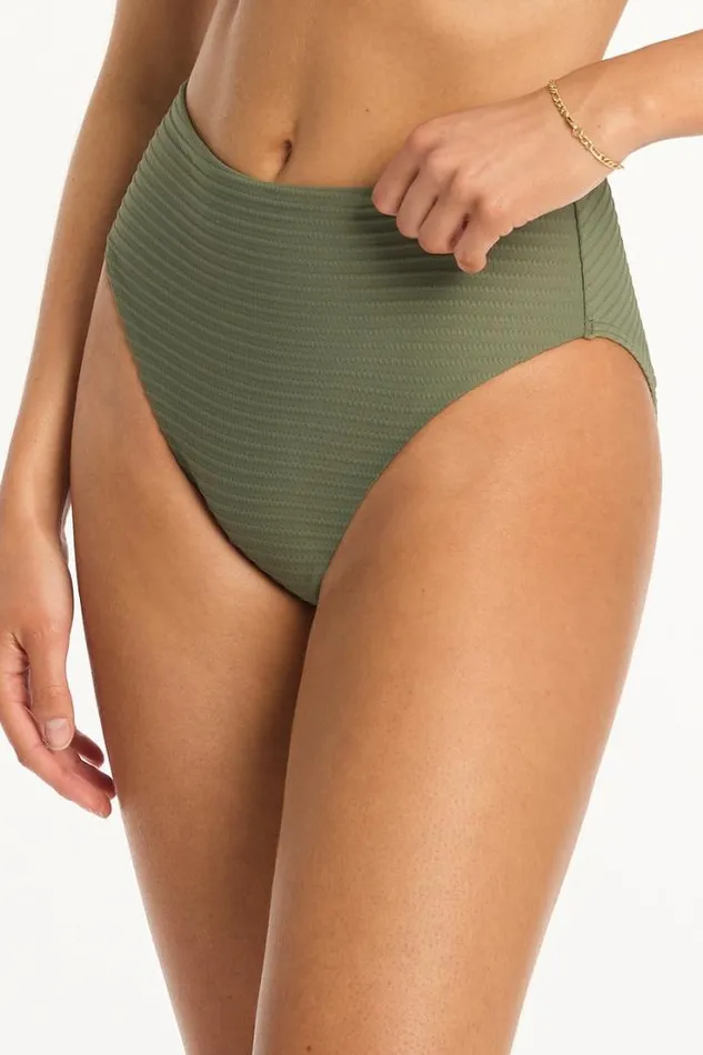 Spinnaker Retro High Waist Pant Spinnaker Khaki Women Sea Level Bottoms