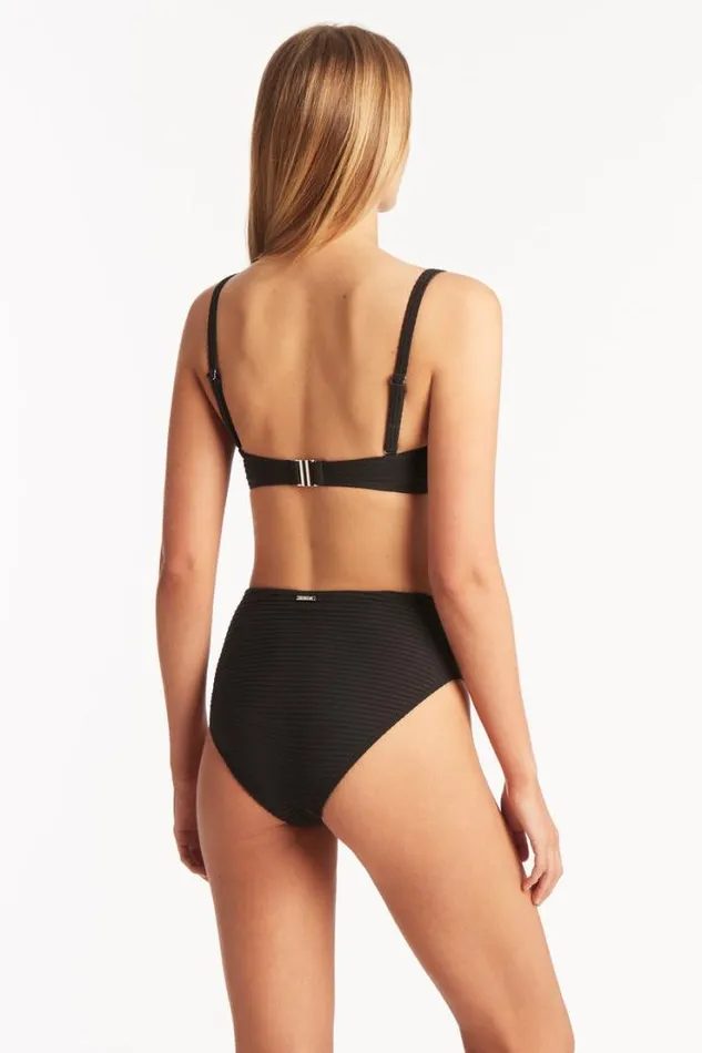 Spinnaker U Bar Bandeau Spinnaker Black Women Sea Level Tops