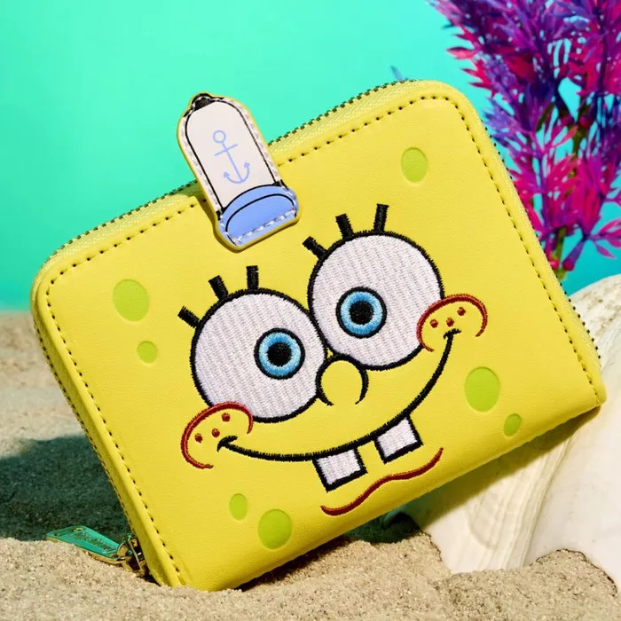 SpongeBob SquarePants 25th Anniversary Cosplay Zip Around Wallet Unisex Loungefly Bags and Wallets SpongeBob SquarePants 25th Anniversary Cosplay Zip Around Wallet Unisex Loungefly Bags and Wallets