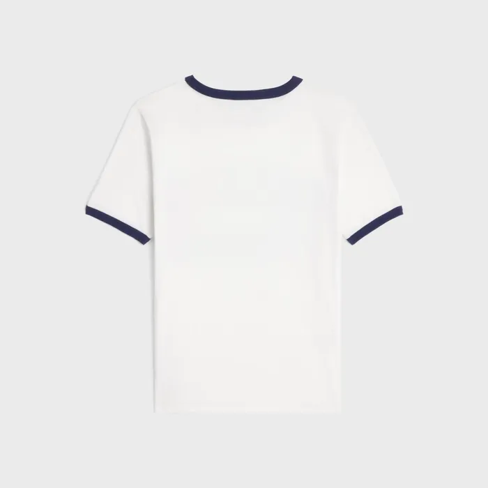 St Tropez 70039S TShirt In Cotton Jersey Off White Navy Women CELINE TSHIRTS AND SWEATSHIRTS