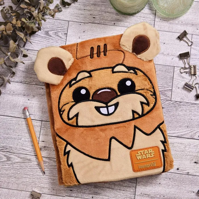 Star Wars Return Of The Jedi Ewok Cosplay Plush Refillable Stationery Journal Unisex Loungefly Small Accessories Star Wars Return Of The Jedi Ewok Cosplay Plush Refillable Stationery Journal Unisex Loungefly Small Accessories