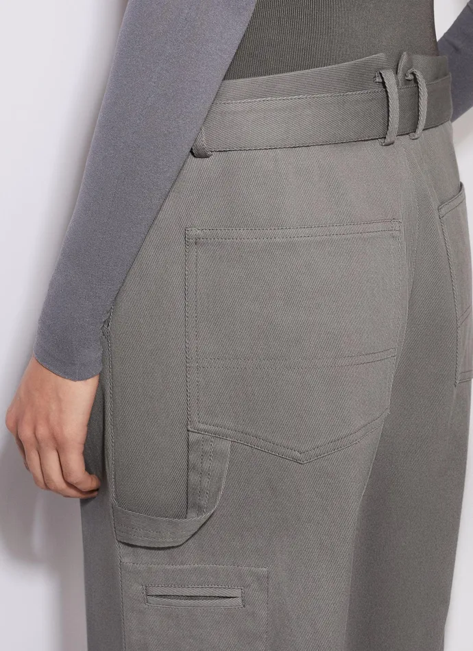 Steel CARGO TROUSERS WITH KNIT BAND Women Alaa Pants and Shorts