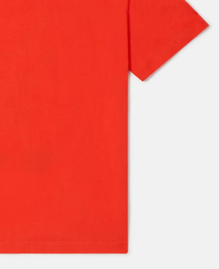 Stella McCartney 039Fry Day039 Print TShirt Red Kids TShirts And Sweatshirt