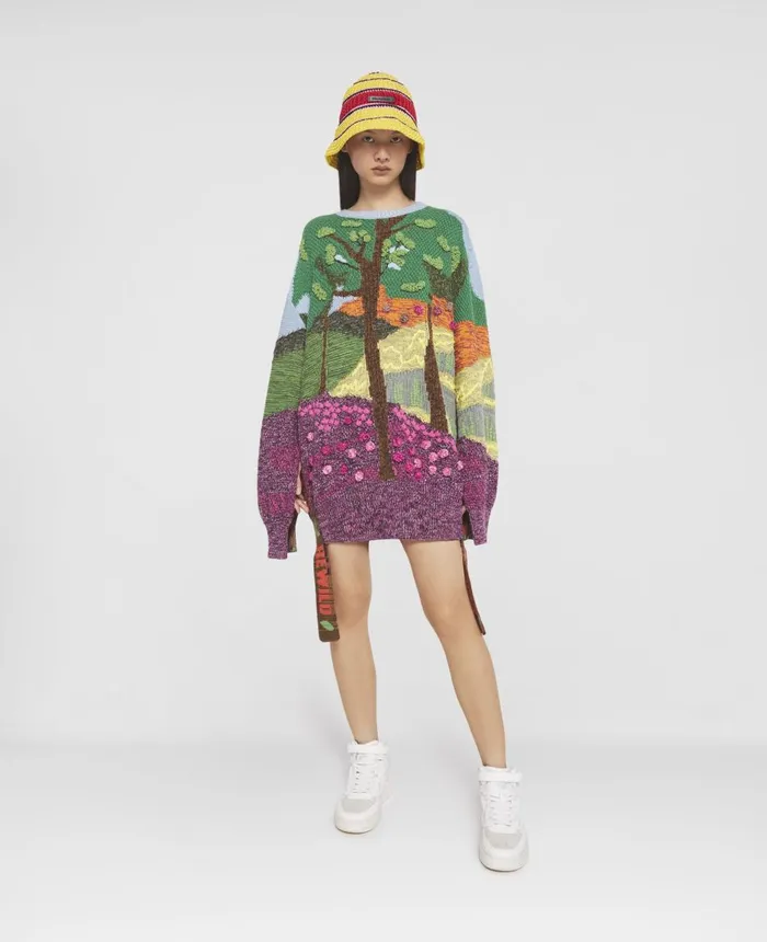 Stella McCartney 039Tree Of Life039 Jacquard Knit Jumper Multicolour Women Knitwear Stella McCartney 039Tree Of Life039 Jacquard Knit Jumper Multicolour Women Knitwear