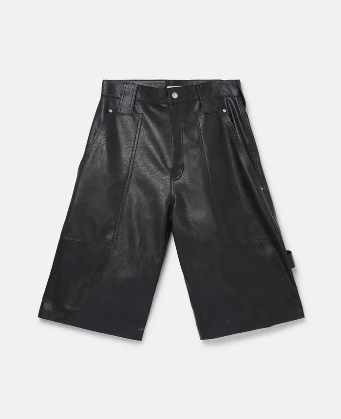 Stella McCartney Alter Mat KneeLength Shorts Black Women Trousers And Shorts