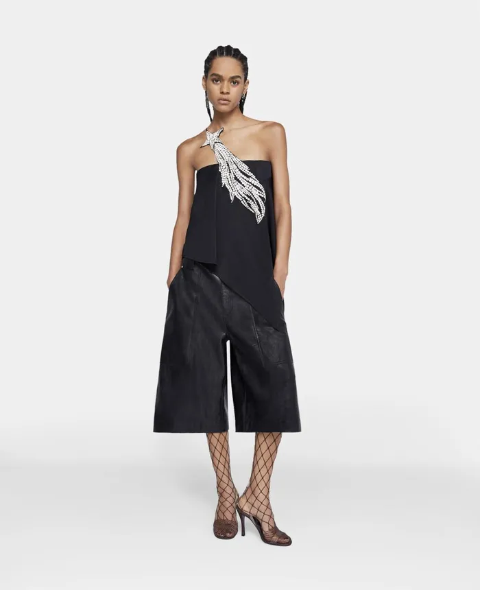 Stella McCartney Alter Mat KneeLength Shorts Black Women Trousers And Shorts Stella McCartney Alter Mat KneeLength Shorts Black Women Trousers And Shorts