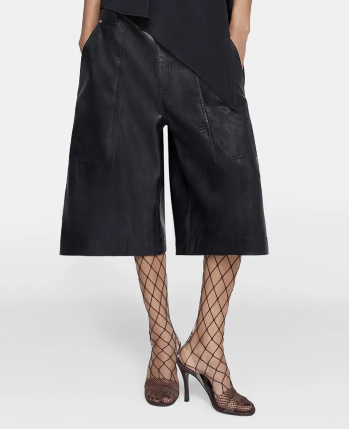 Stella McCartney Alter Mat KneeLength Shorts Black Women Trousers And Shorts Stella McCartney Alter Mat KneeLength Shorts Black Women Trousers And Shorts