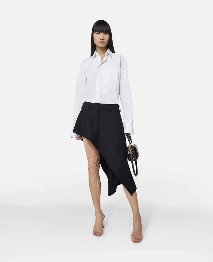 Stella McCartney Boyfriend Fit Shirt Pure White Women Shirts And Tops