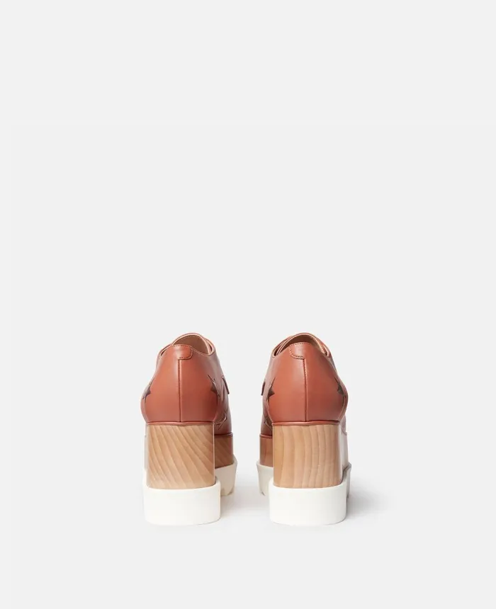 Stella McCartney Elyse 3D Stars Platform Shoes Brandy Women Wedges