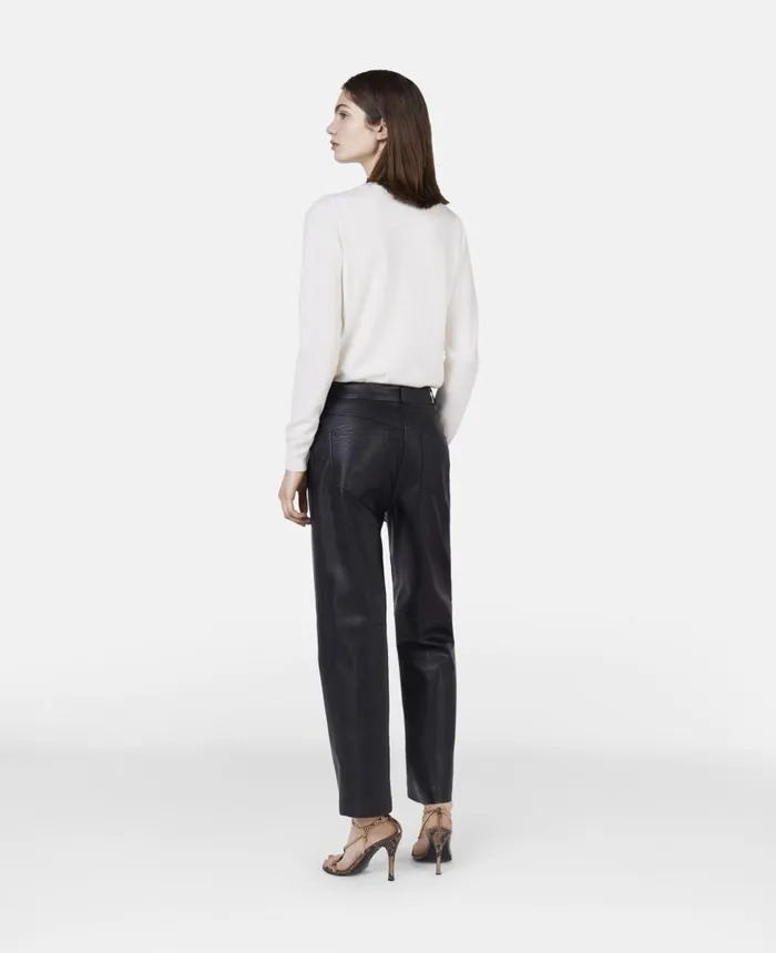 Stella McCartney Falabella Chain Crew Neck Jumper Cream Women Knitwear