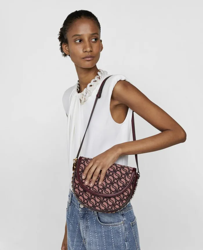 Stella McCartney Falabella Chain Top White Women Sweatshirts And TShirts