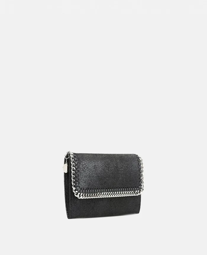 Stella McCartney Falabella Continental Wallet Black Women Long Wallets