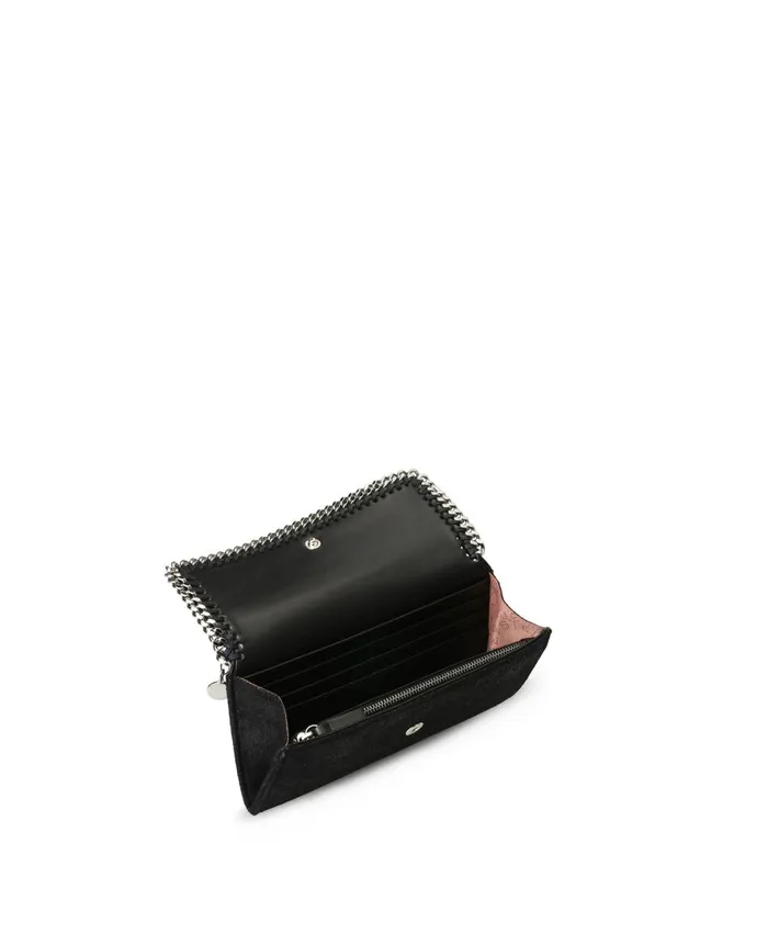 Stella McCartney Falabella Continental Wallet Black Women Long Wallets