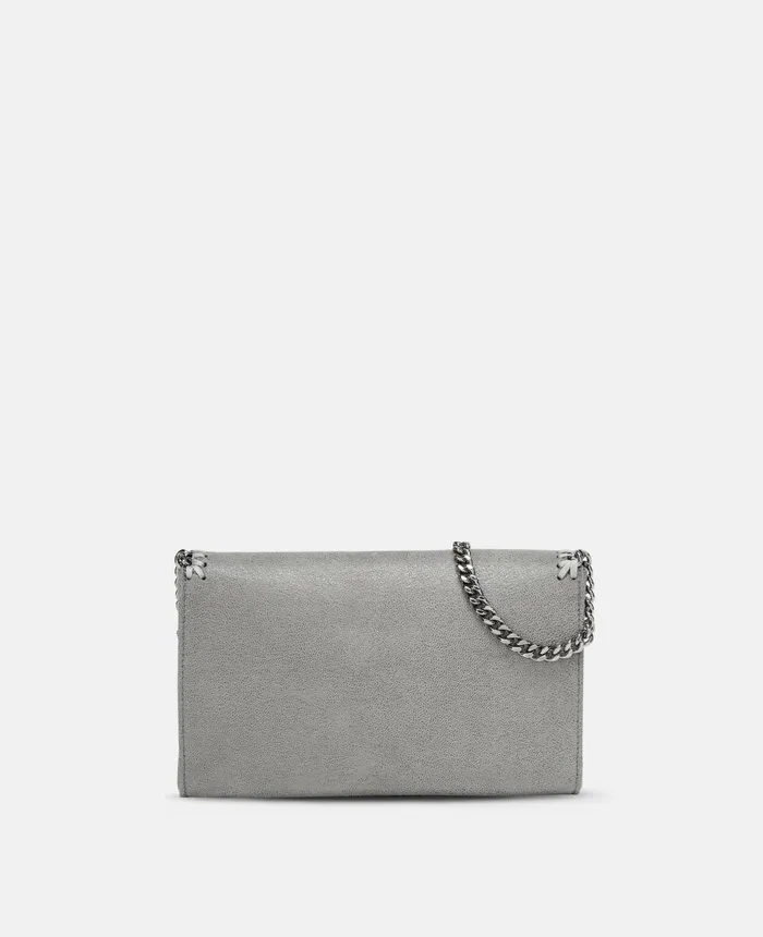 Stella McCartney Falabella Mini Shoulder Bag Grey Women Mini Bags And Clutches Stella McCartney Falabella Mini Shoulder Bag Grey Women Mini Bags And Clutches