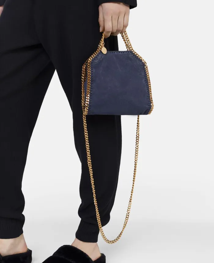 Stella McCartney Falabella Mini Tote Bag Indigo Moon Women TopHandle Bags