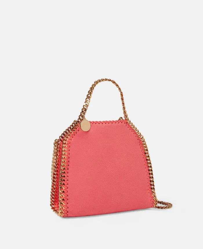 Stella McCartney Falabella Tiny Tote Bag Bright Pink Women Tote Bags