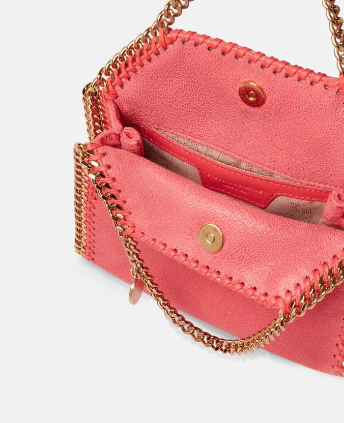 Stella McCartney Falabella Tiny Tote Bag Bright Pink Women Tote Bags