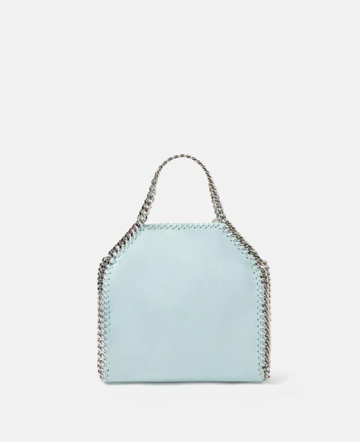 Stella McCartney Falabella Tiny Tote Bag Mist Blue Women Mini Bags And Clutches Stella McCartney Falabella Tiny Tote Bag Mist Blue Women Mini Bags And Clutches