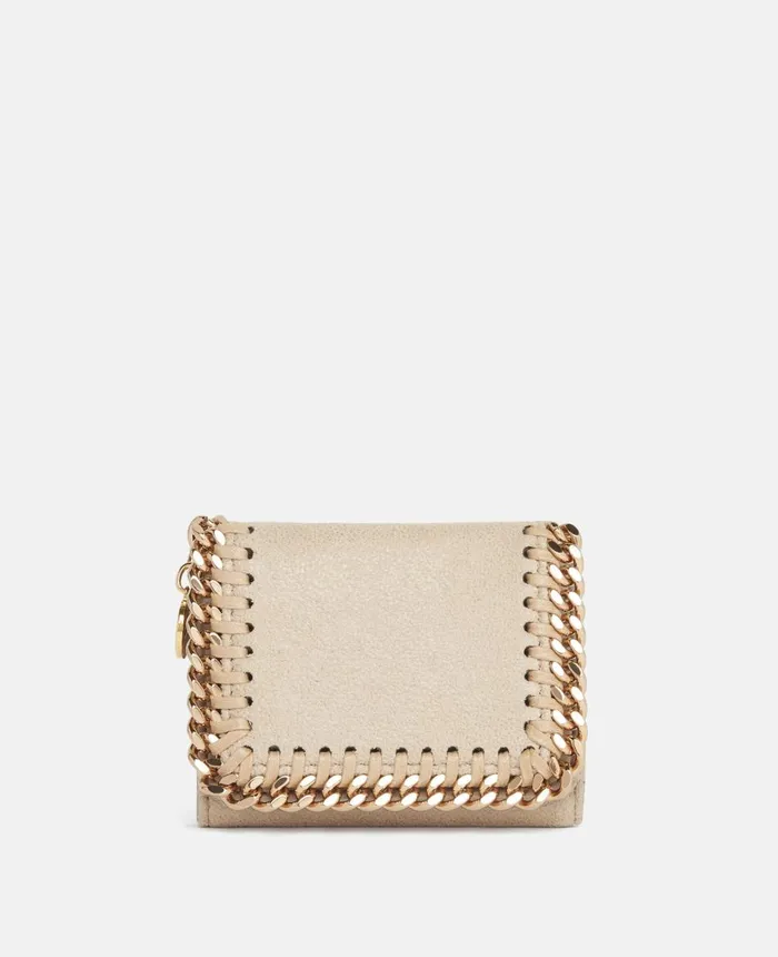 Stella McCartney Falabella TriFold Wallet Clotted Cream Women Crossbody Bags
