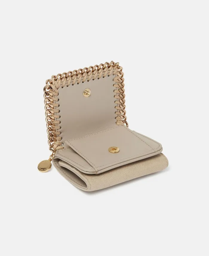 Stella McCartney Falabella TriFold Wallet Clotted Cream Women Crossbody Bags Stella McCartney Falabella TriFold Wallet Clotted Cream Women Crossbody Bags