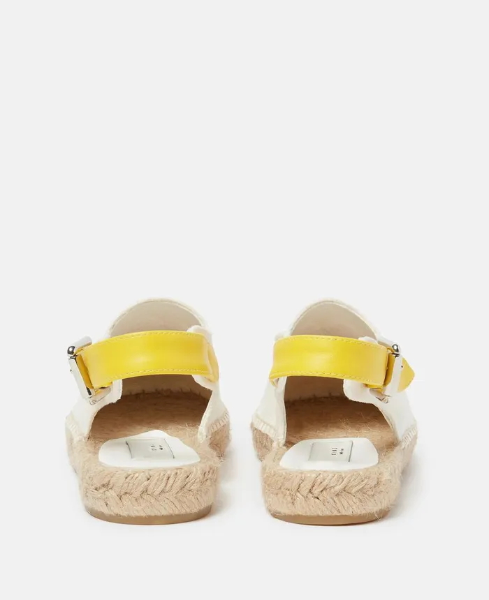 Stella McCartney Flower Embroidery Espadrille Sandals White Kids Shoes And Bags Stella McCartney Flower Embroidery Espadrille Sandals White Kids Shoes And Bags