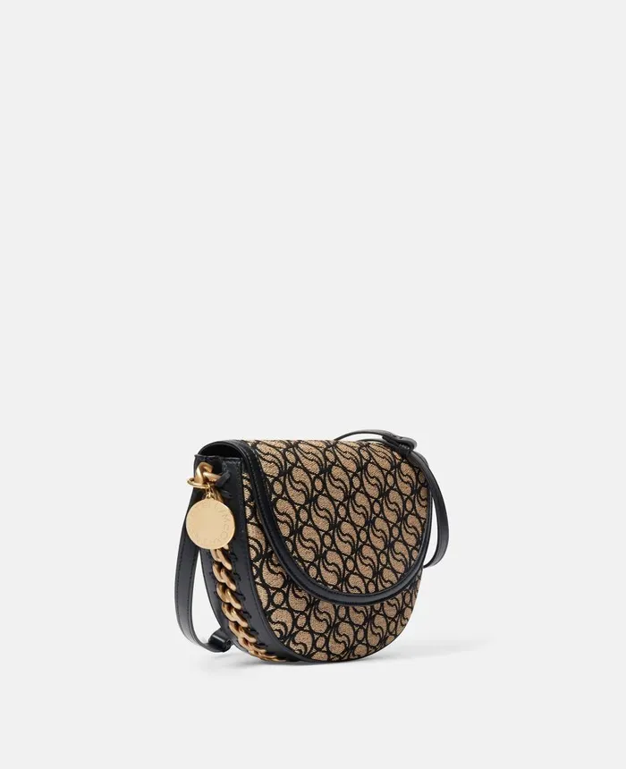 Stella McCartney Frayme SWave Medium Flap Shoulder Bag Raffia Beige Women Frayme Bag Stella McCartney Frayme SWave Medium Flap Shoulder Bag Raffia Beige Women Frayme Bag