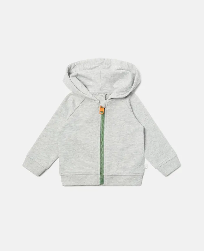 Stella McCartney Gecko Spike Zip Hoodie Grey Kids Sweatshirt And TShirts