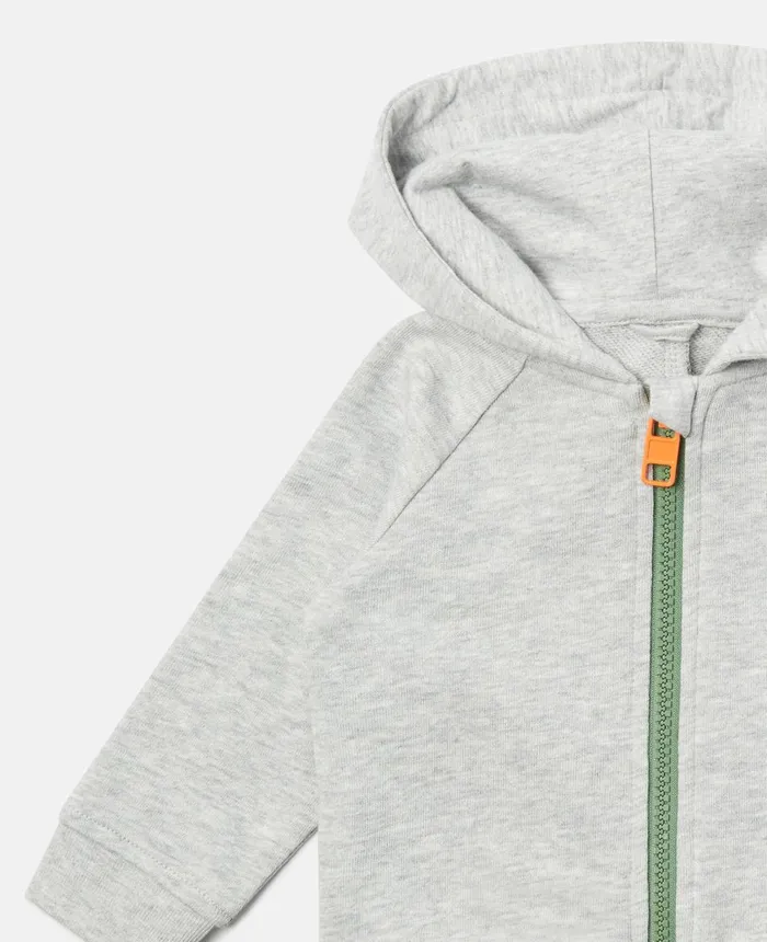 Stella McCartney Gecko Spike Zip Hoodie Grey Kids Sweatshirt And TShirts