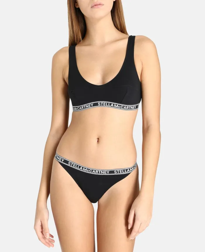Stella McCartney Ivy Chatting Bralette Black Women Lingerie And Sleepwear