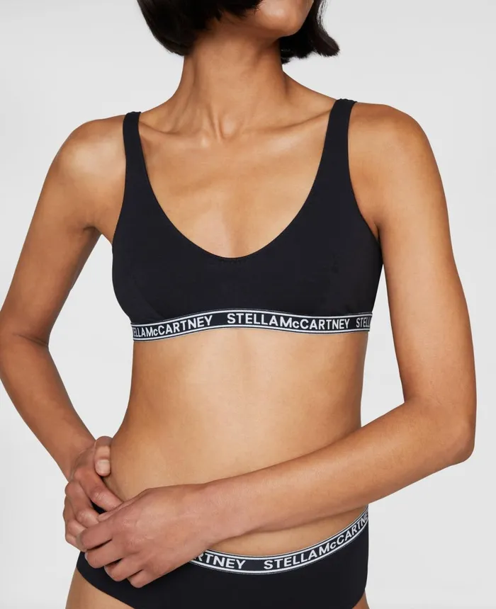 Stella McCartney Ivy Chatting Bralette Black Women Lingerie And Sleepwear