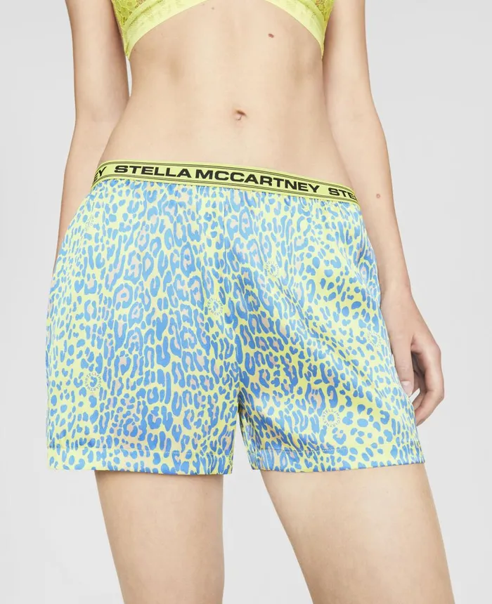 Stella McCartney Leopard Print Shorts Neon Zest Women Lingerie And Sleepwear Stella McCartney Leopard Print Shorts Neon Zest Women Lingerie And Sleepwear
