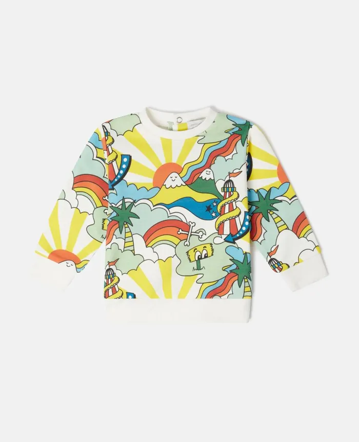 Stella McCartney Rollercoaster Print Sweatshirt Multicolour Kids Sweatshirt And TShirts Stella McCartney Rollercoaster Print Sweatshirt Multicolour Kids Sweatshirt And TShirts