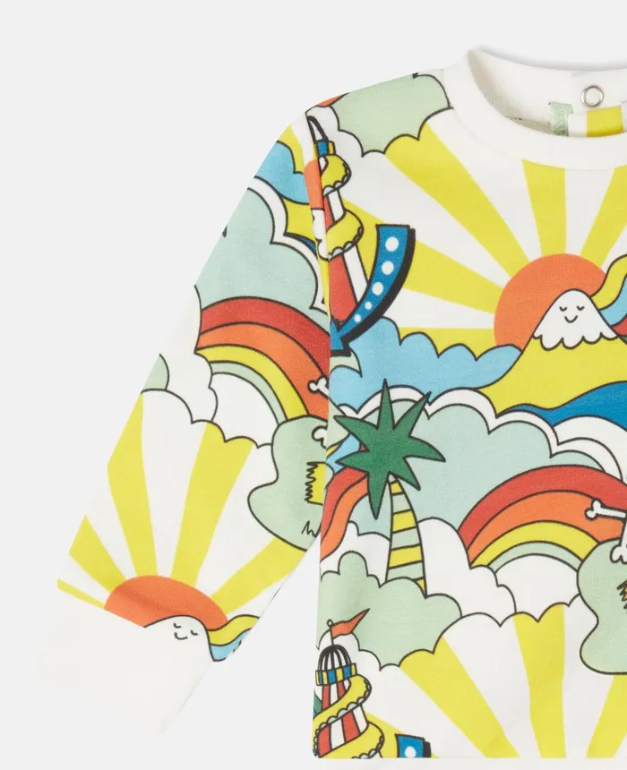Stella McCartney Rollercoaster Print Sweatshirt Multicolour Kids Sweatshirt And TShirts Stella McCartney Rollercoaster Print Sweatshirt Multicolour Kids Sweatshirt And TShirts