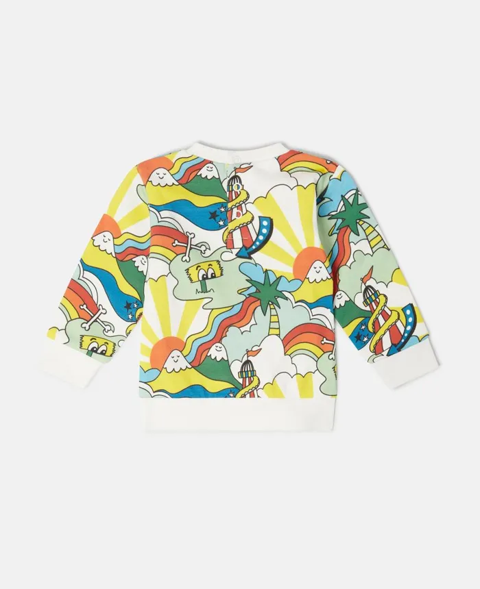 Stella McCartney Rollercoaster Print Sweatshirt Multicolour Kids Sweatshirt And TShirts Stella McCartney Rollercoaster Print Sweatshirt Multicolour Kids Sweatshirt And TShirts